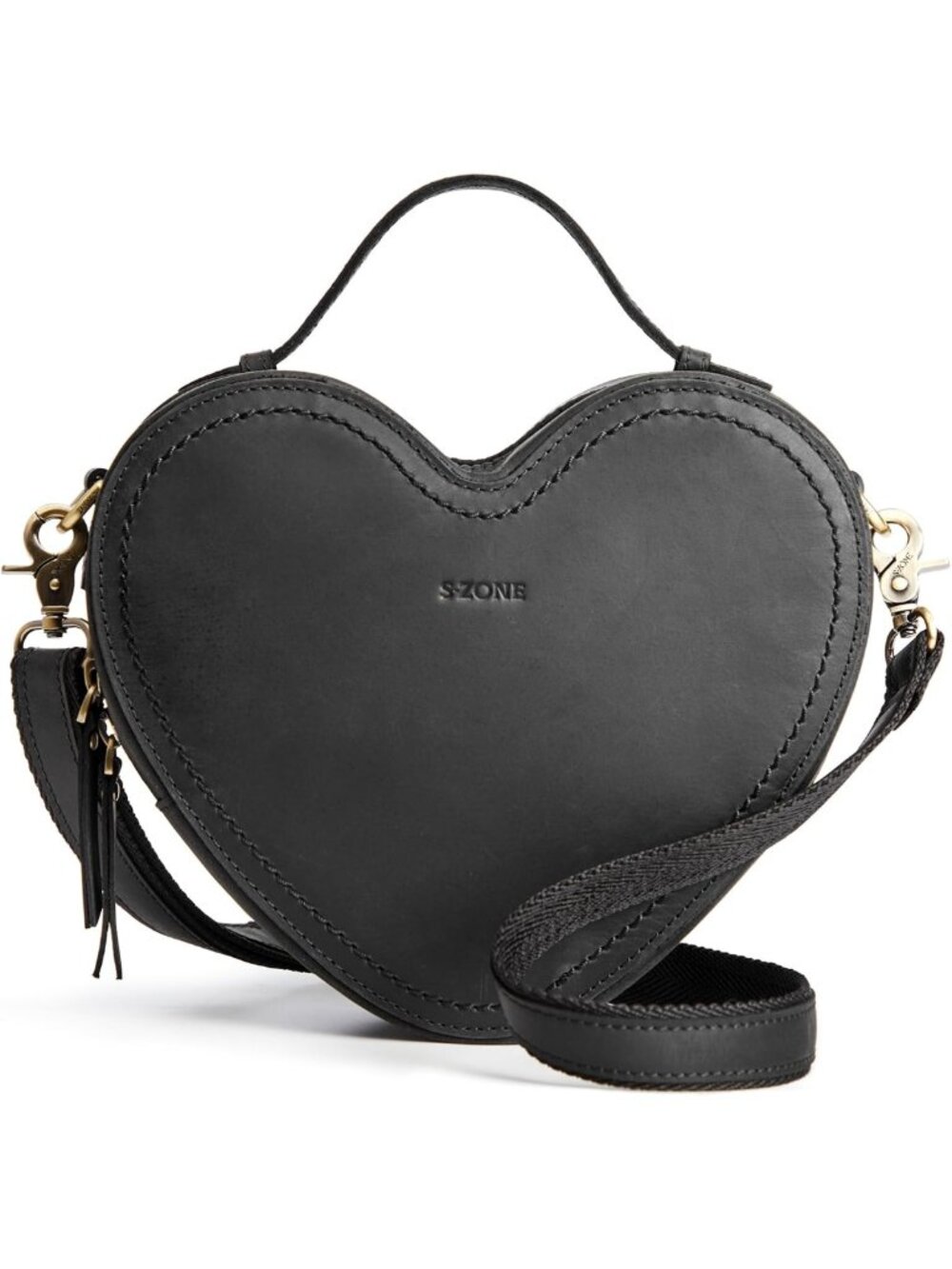 Stylish Heart-Shaped Leather Crossbody Bag for Women | Small Handbag Purse